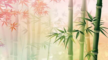 Chinese_style_bamboo_illustration_with_Chinese_styl