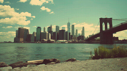 New York city skyline -