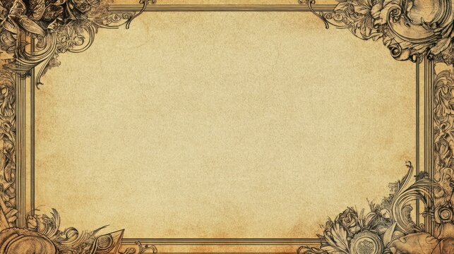 A blank award certificate with subtle details and a decorative border, ready for personalization and printing.