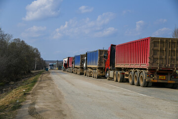 Obraz premium truck on the road