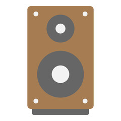 Illustration of Speaker Flat Icon