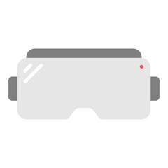 Illustration of VR Device Flat Icon