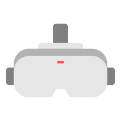 Illustration of VR Device Flat Icon
