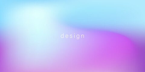 Abstract gradient in blue, purple, pink. Blurred background. Soft pastel colors. Colorful background for wallpaper, banner, presentation. Vector illustration