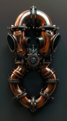 Steampunk Inspired Metal Pipes and Gears Design