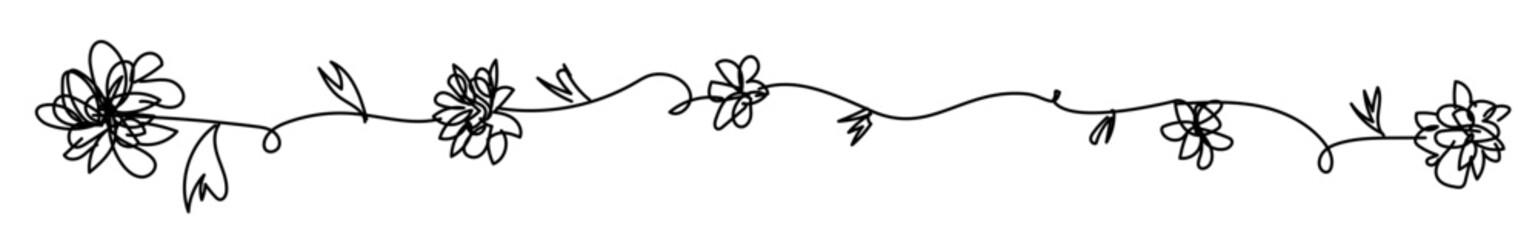 flower line deco