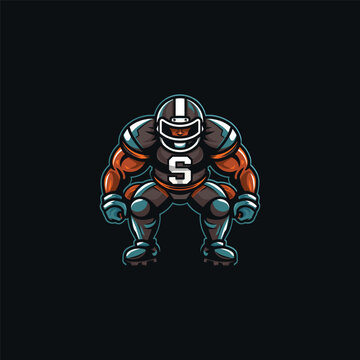 recommend clip art: American football character mascot