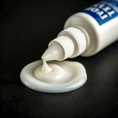 Latex glue is a thick, opaque white substance that is mainly used to bond paper.