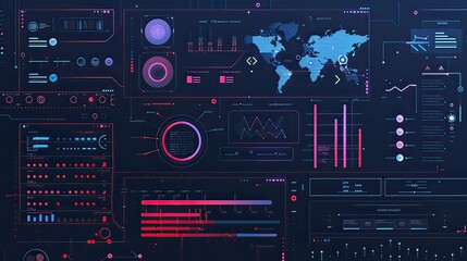 A digital interface showcasing machine learning algorithms with code snippets and flow diagrams. 
