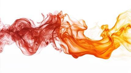Fototapeta premium A flame with a wide, sweeping base that narrows into a sharp