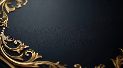 A luxury certificate background with intricate gold detailing and an elegant layout, perfect for high-end awards.