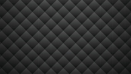 A sleek black diamond-patterned 3D background with a subtle gradient. Ideal for modern, industrial, and minimalist designs. Perfect for luxury, corporate, and technology-related projects. Pattern