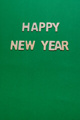 Obraz premium composition with happy new year on a green background