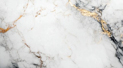 Obraz premium White Marble Texture with Gold Veins Abstract Background for Design