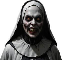 Evil Nun with Bloody Smile.
