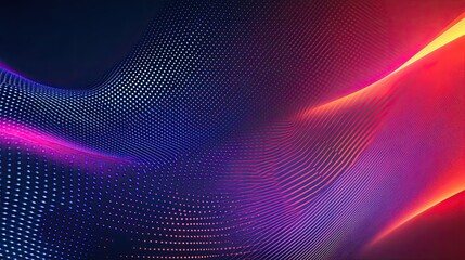 Fototapeta premium Minimal linear techno background with abstract patterns and a clean layout for copy or designs.