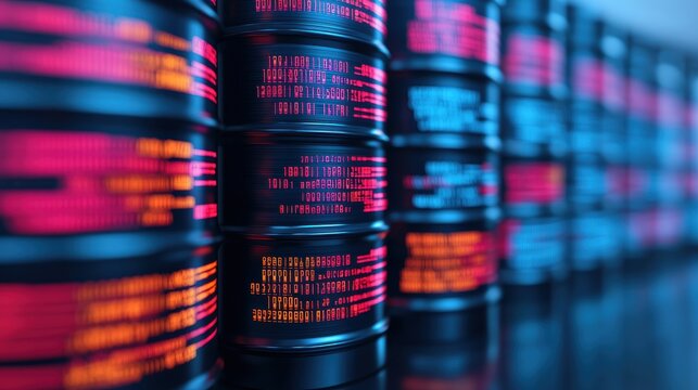 Abstract Data Visualization with Colorful Patterns