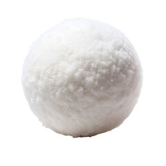 Snowball Isolated on transparent background.