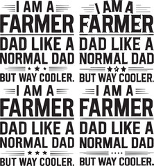 Obraz premium Vintage Farmer Dad Graphic T-Shirt - Cool Retro Design