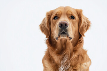 A close-up portrait of a golden retriever with a gentle expression
Golden Retriever Close-Up