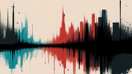 Colorful background with abstract style