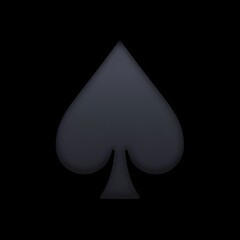 Fototapeta premium Spade Symbol Emoji 
