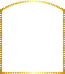 Square Vintage Frame round circular design artistic Gold picture frame luxury golden frame gold border vector royals framework decoration decorative element white background 