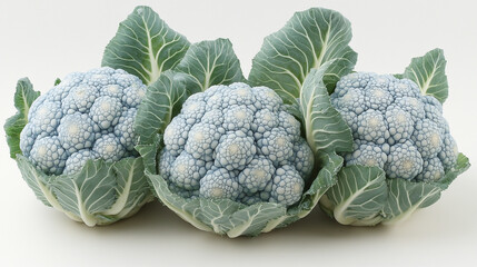 Obraz premium Fresh and vibrant broccoli heads with lush green leaves, perfect for healthy meals and culinary use.