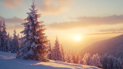 Serene Winter Wonderland Captivating Pine Forest Landscapes for Your Desktop and Mobile Backgrounds