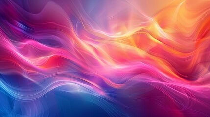 Abstract Colorful Swirling Lines and Shapes Background