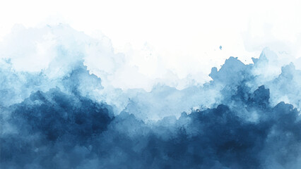 Abstract horizontal watercolor background. Hand drawn vector texture. Brush stroked painting pastel color watercolour