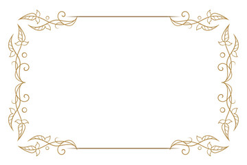 Beautifully stylish floral border for a variety of design projects