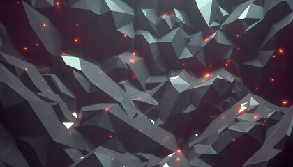 Obraz premium An polygon style of AI and technology chip