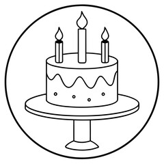 birthday cake with candle