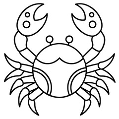 crab on white