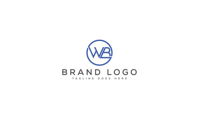 letter WB logo design vector template design for brand