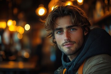 Obraz premium Portrait of a Handsome Man