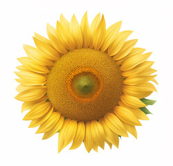 Fototapeta premium sunflower isolated and clipping path on white backgound