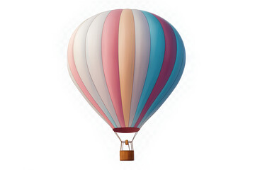 Fototapeta premium Colorful hot air balloon cut out element