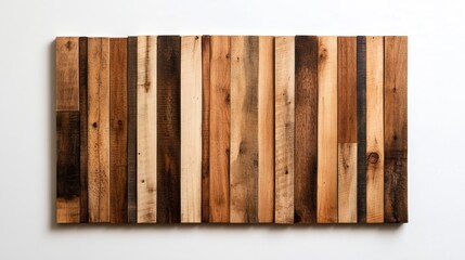 Rustic Wood Slat Wall Art - Modern Decor, Natural Texture, Reclaimed Wood, Industrial Design, Farmhouse Style