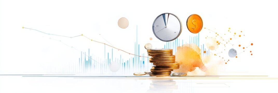 This infographic showcases the concept of liquidity analysis with a focus on current ratio and the influence of time on financial performance.  The chart displays a decreasing trend, representing a de