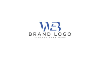 letter WB logo design vector template design for brand