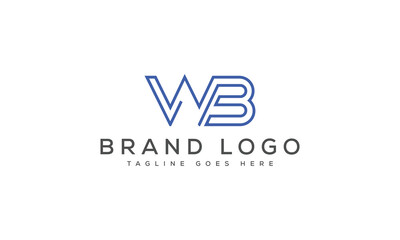 letter WB logo design vector template design for brand
