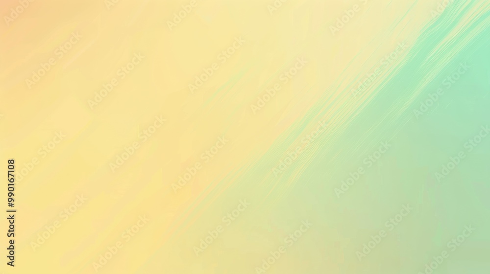 Poster a yellow and green background with a line in the middle