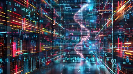 Visualizing a DNA Encoded Digital Library Holographic Shelves of Future Knowledge and Media