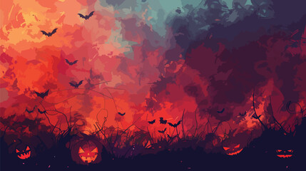 Gradient background for halloween season, Happy Halloween 