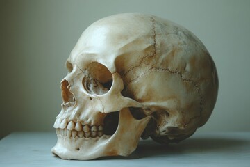 Human Skull in Profile