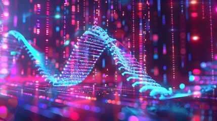 Holographic Display of DNA Data Storage Statistics Compared to Traditional Digital Methods