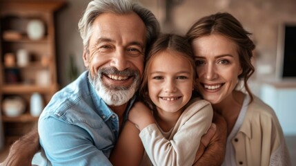 Fototapeta premium Happy family background illustration generated by ai