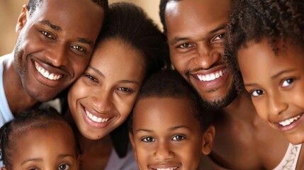 Happy family background illustration generated by ai